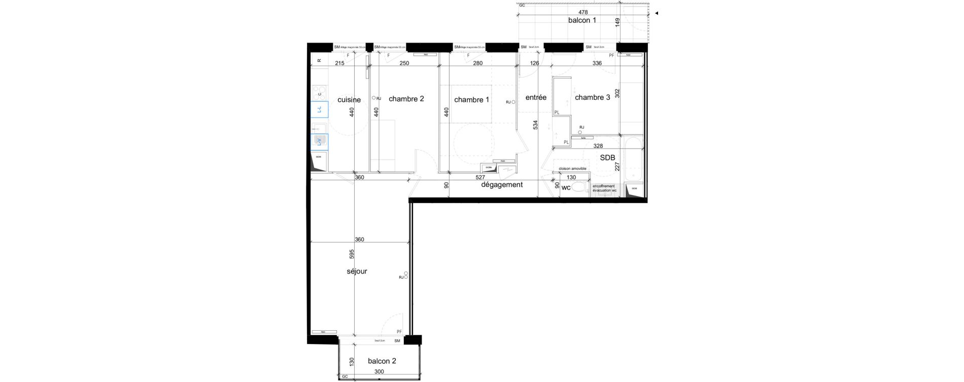 Appartement T4 de 80,32 m2 &agrave; Vitry-Sur-Seine Les ardoines