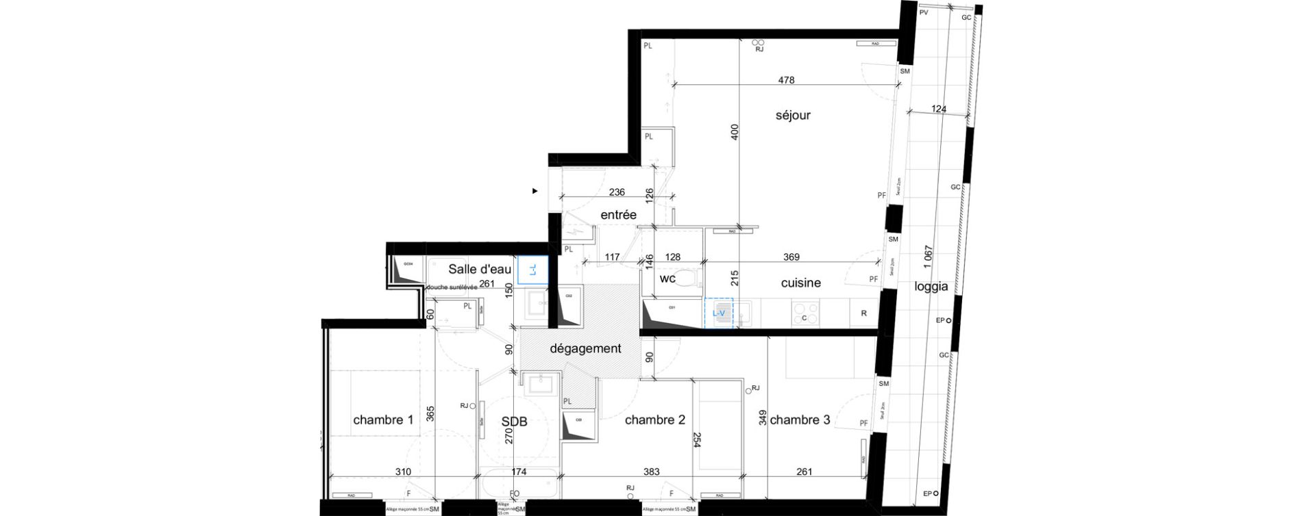 Appartement T4 de 80,11 m2 &agrave; Vitry-Sur-Seine Les ardoines