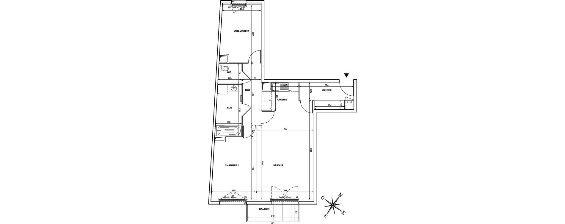 Appartement T3 de 72,42 m2 &agrave; Vitry-Sur-Seine Centre