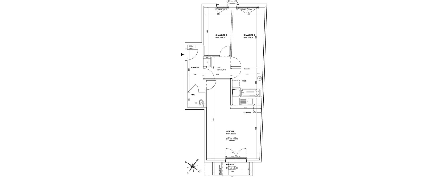 Appartement T3 de 72,08 m2 &agrave; Vitry-Sur-Seine Centre