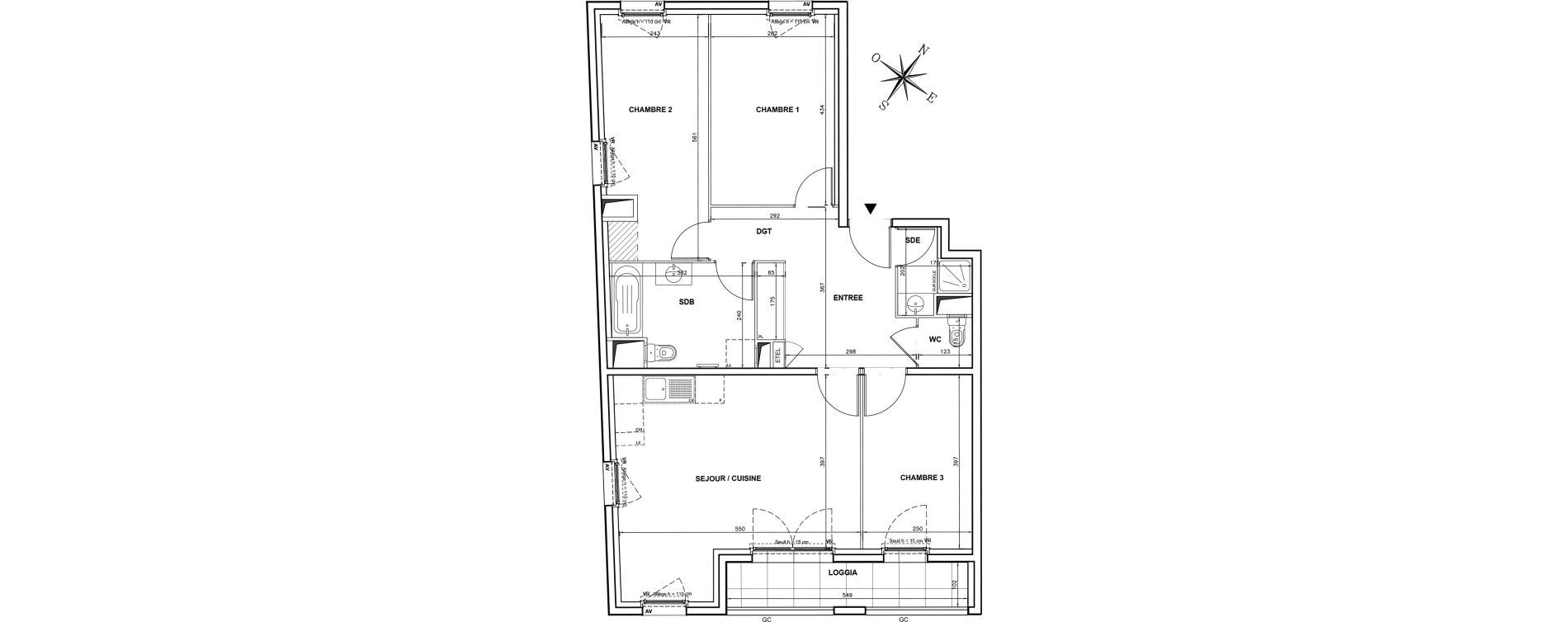 Appartement T4 de 83,36 m2 &agrave; Vitry-Sur-Seine Centre