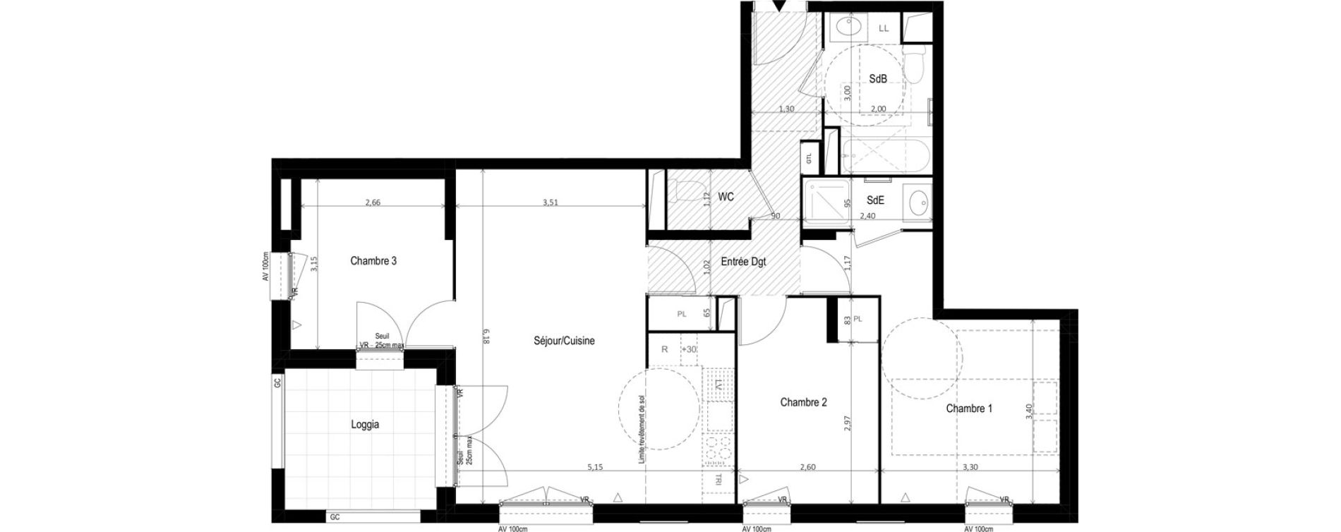 Appartement T4 de 77,87 m2 &agrave; Vitry-Sur-Seine Les ardoines