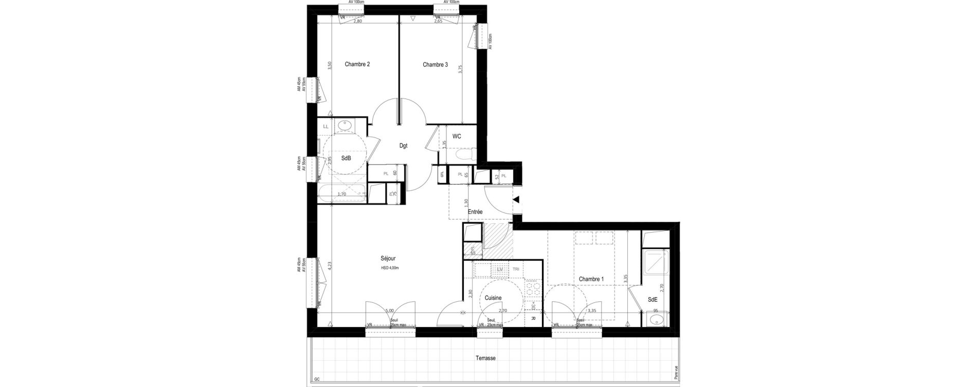 Appartement T4 de 80,03 m2 &agrave; Vitry-Sur-Seine Les ardoines