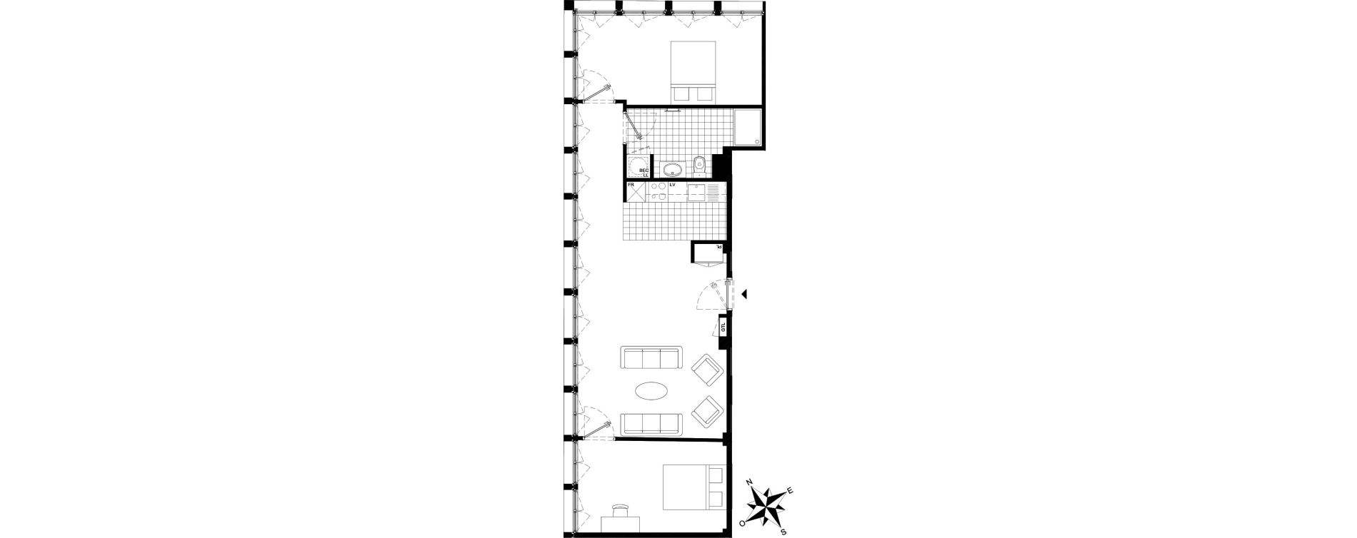 Appartement T3 de 77,70 m2 &agrave; Aincourt Centre