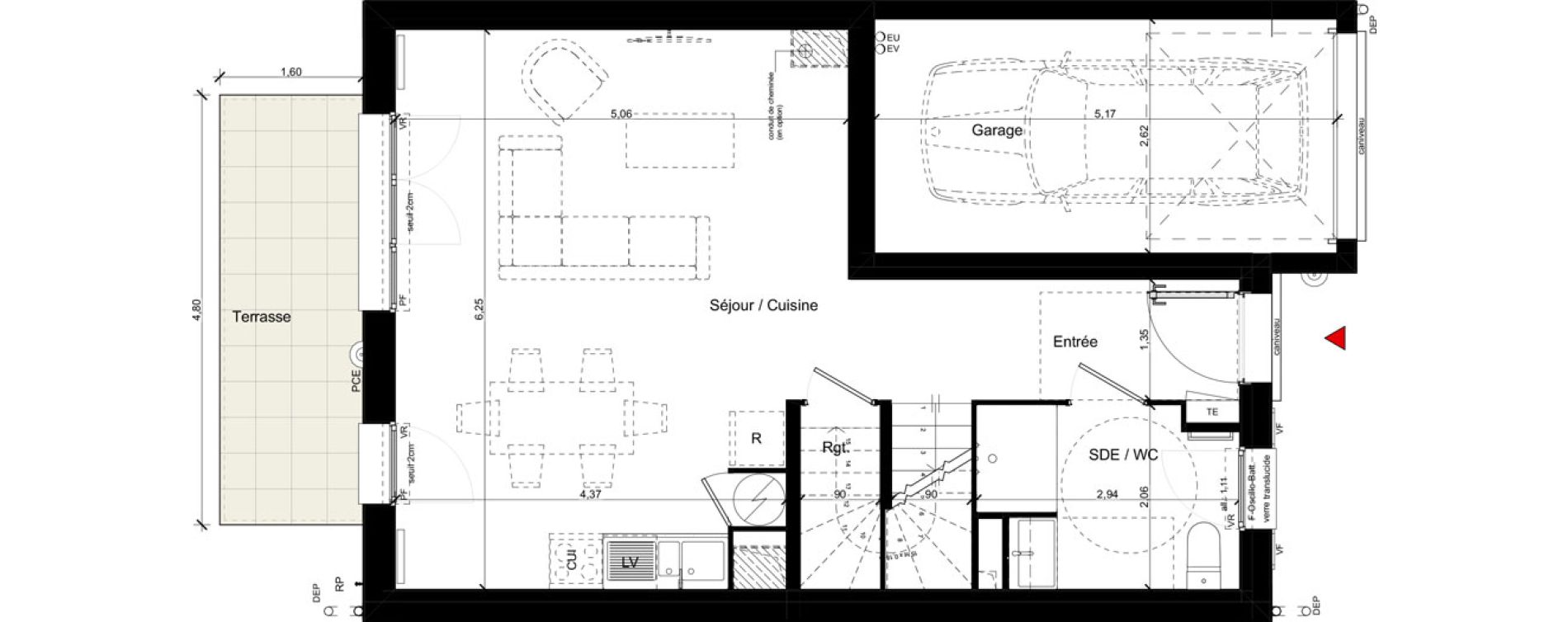 Maison T5 de 113,00 m2 &agrave; Andilly La berch&egrave;re