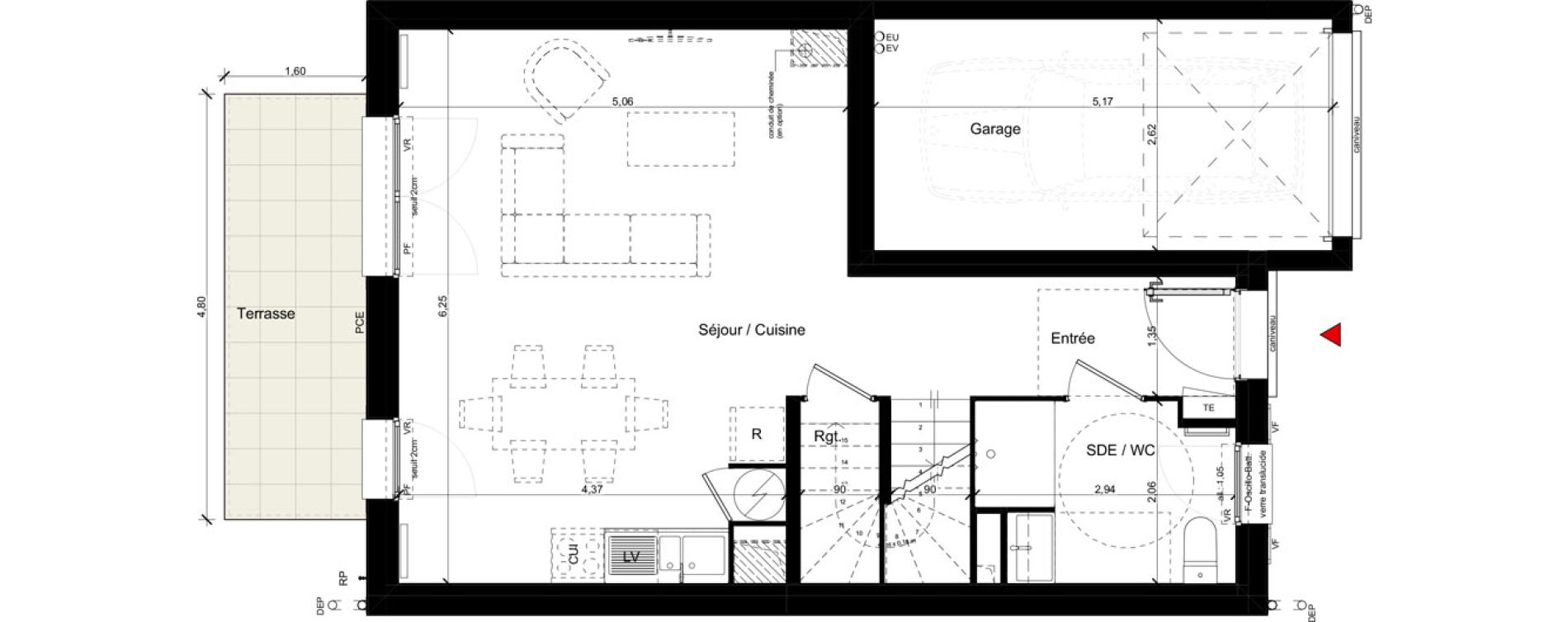 Maison T5 de 113,00 m2 &agrave; Andilly La berch&egrave;re