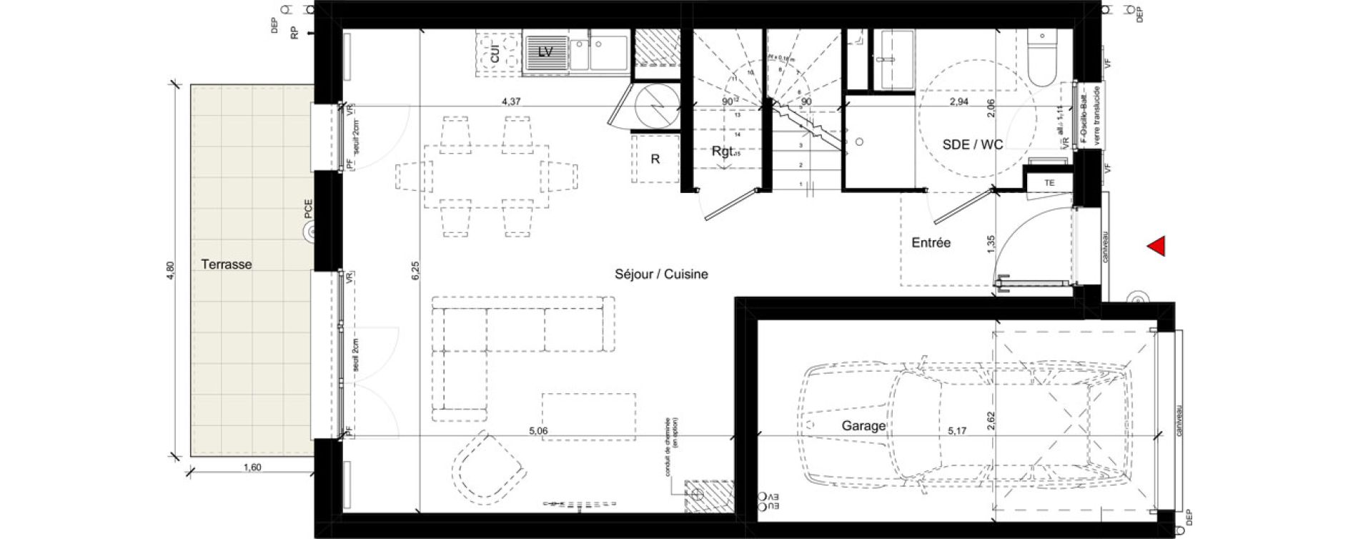 Maison T5 de 113,00 m2 &agrave; Andilly La berch&egrave;re