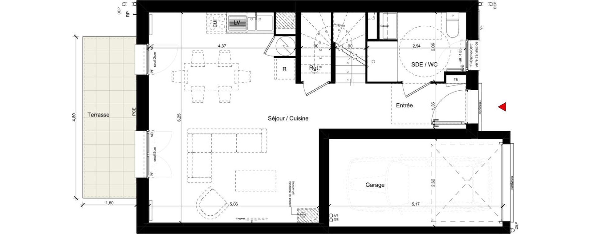 Maison T5 de 113,00 m2 &agrave; Andilly La berch&egrave;re