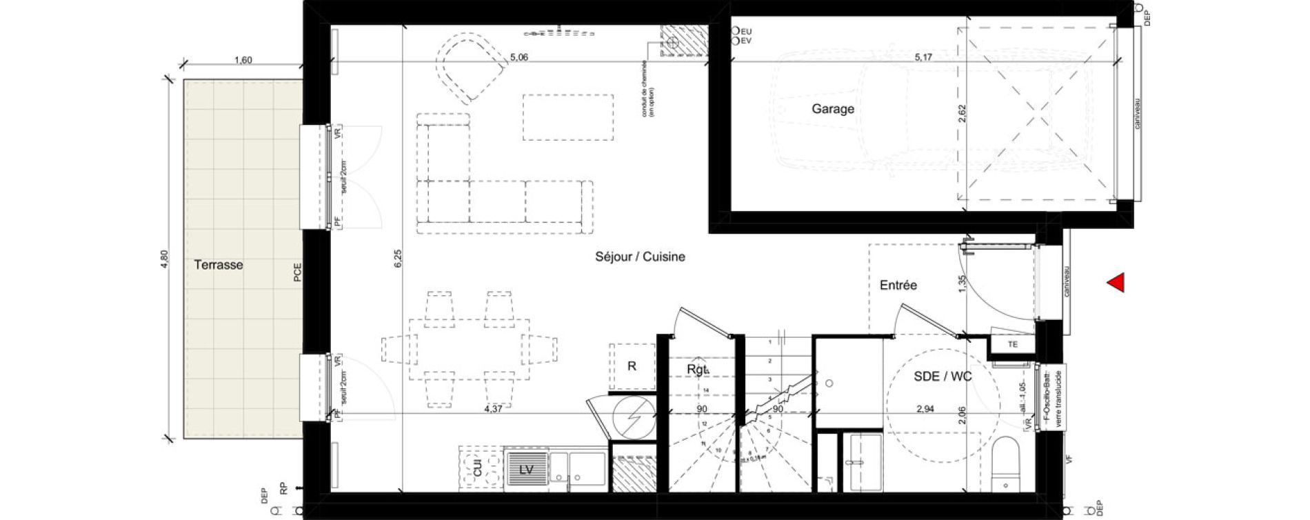 Maison T5 de 113,00 m2 &agrave; Andilly La berch&egrave;re