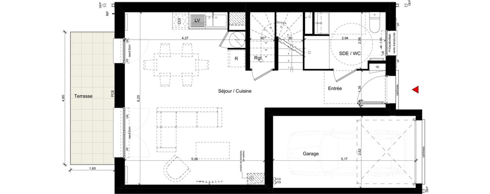 Maison T5 de 113,00 m2 &agrave; Andilly La berch&egrave;re