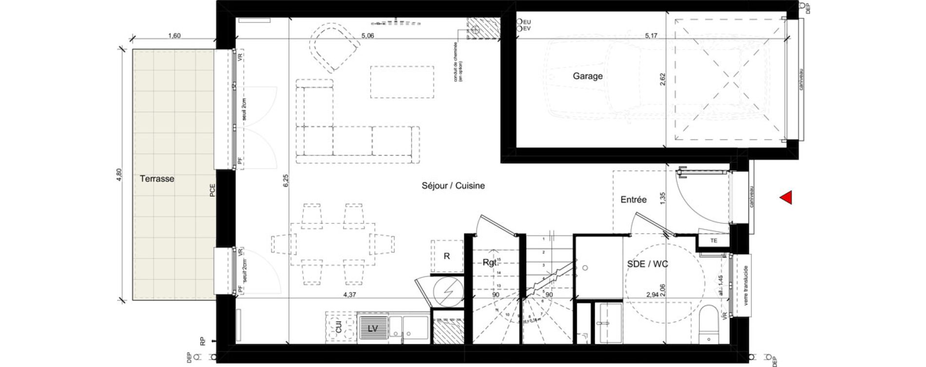 Maison T5 de 113,00 m2 &agrave; Andilly La berch&egrave;re