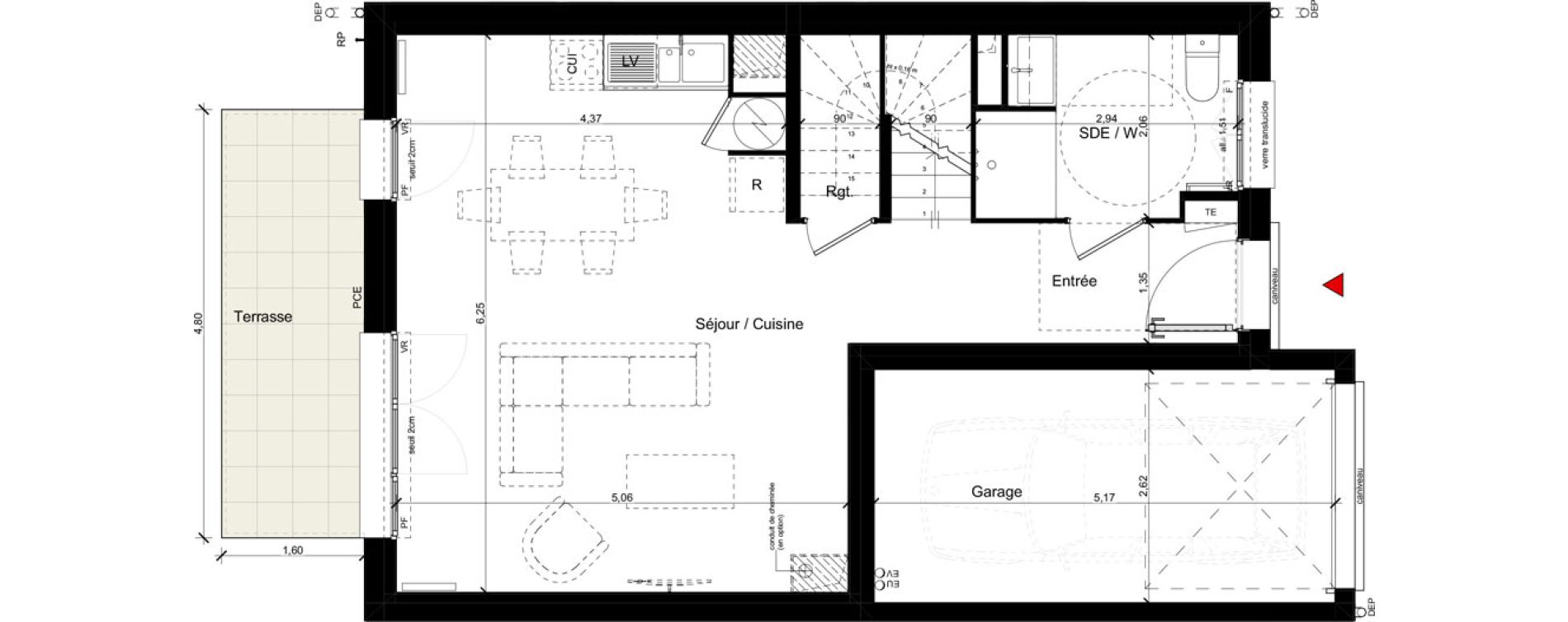 Maison T5 de 95,34 m2 &agrave; Andilly La berch&egrave;re