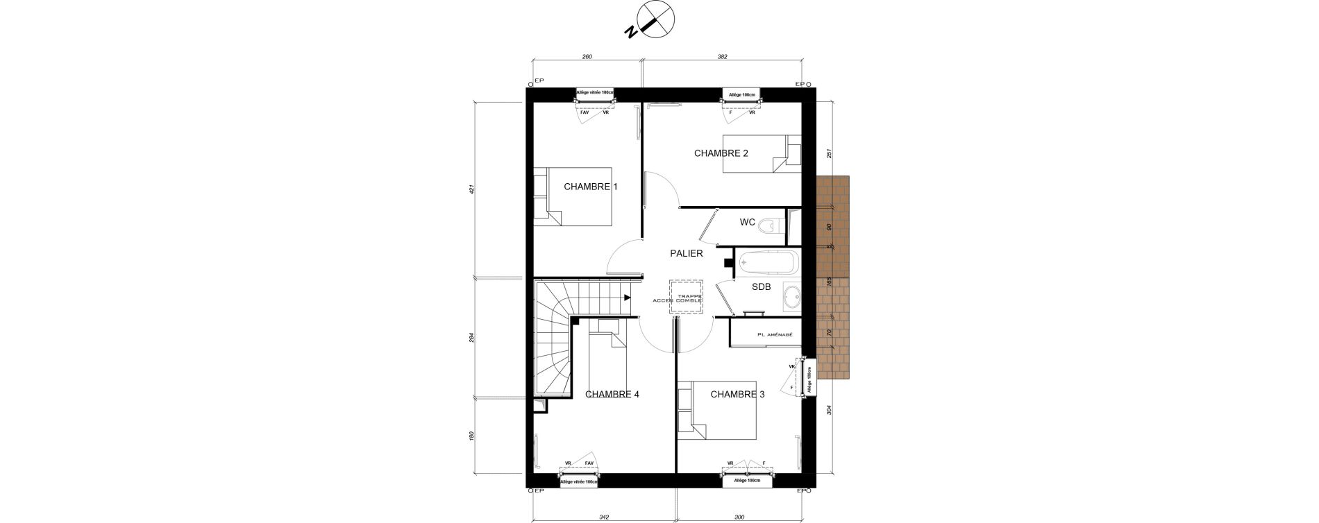 Maison T5 de 91,49 m2 &agrave; Andilly Centre