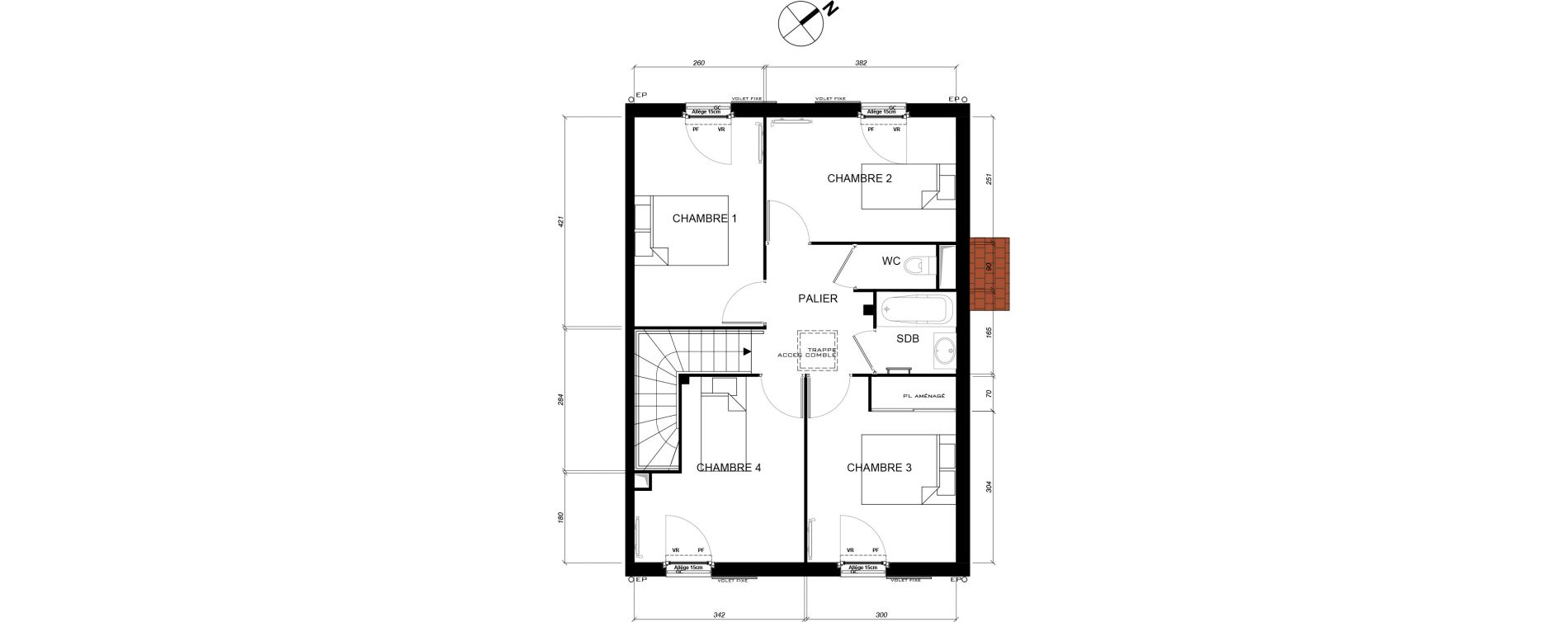 Maison T5 de 91,49 m2 &agrave; Andilly Centre