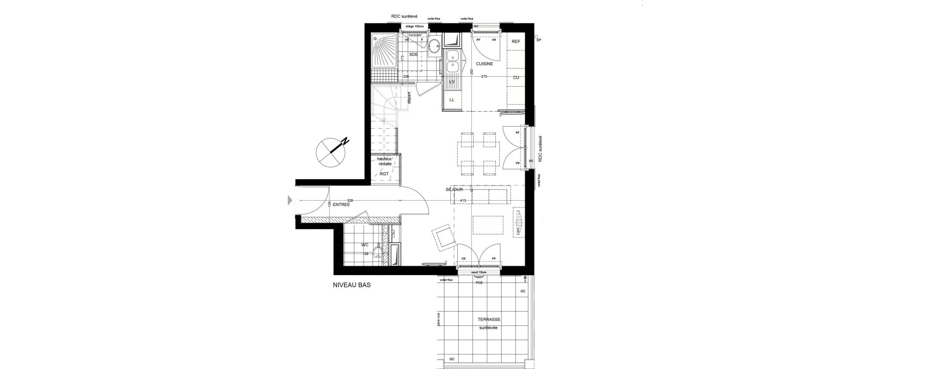 Appartement T3 de 73,65 m2 &agrave; Andilly Centre
