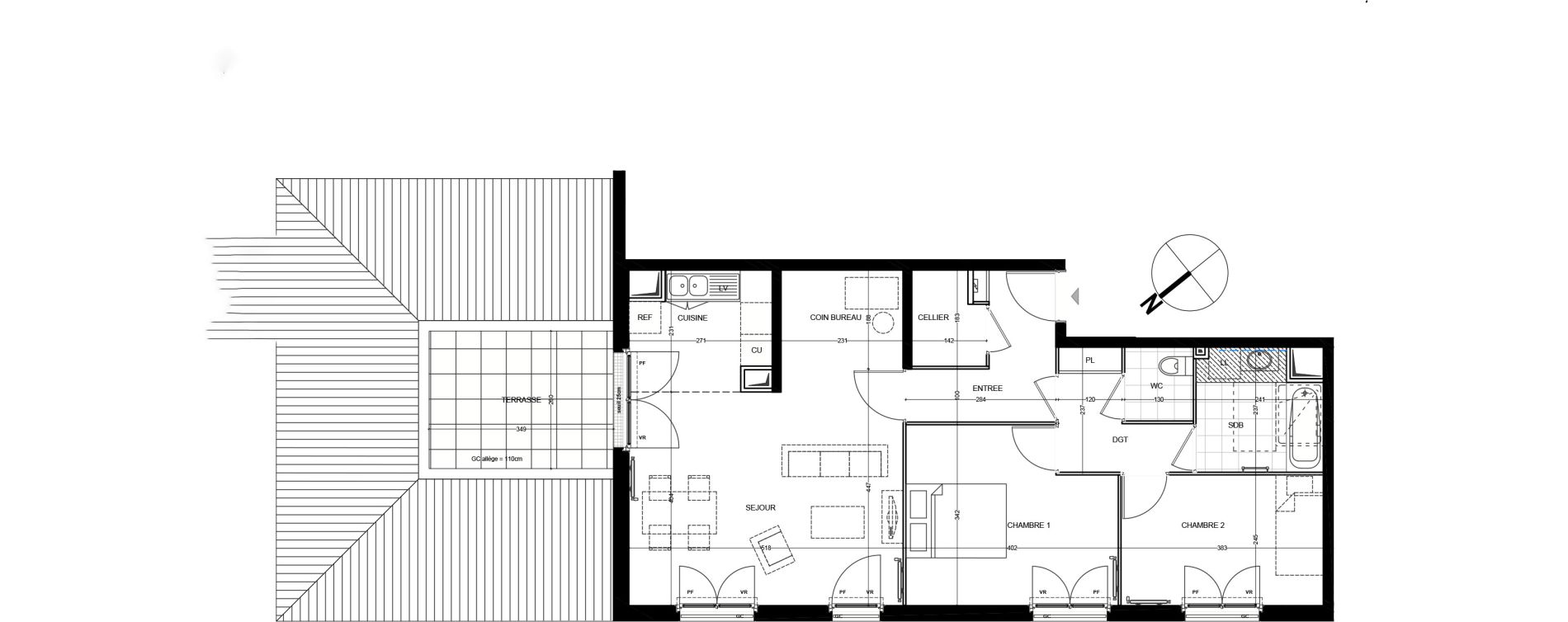 Appartement T3 de 73,04 m2 &agrave; Andilly Centre