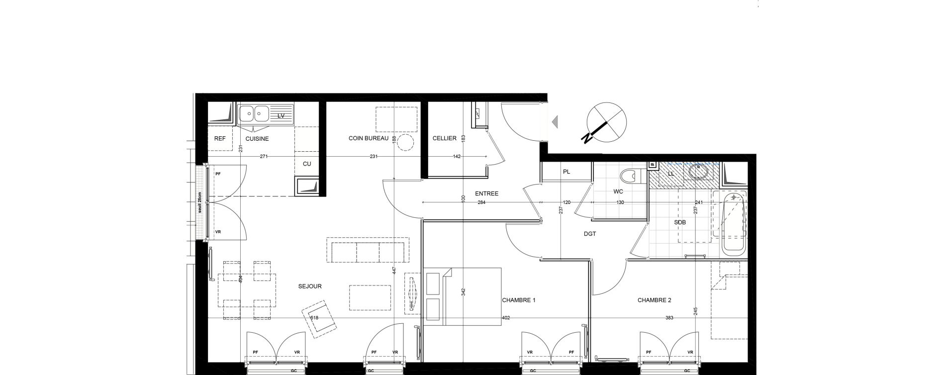 Appartement T3 de 73,04 m2 &agrave; Andilly Centre