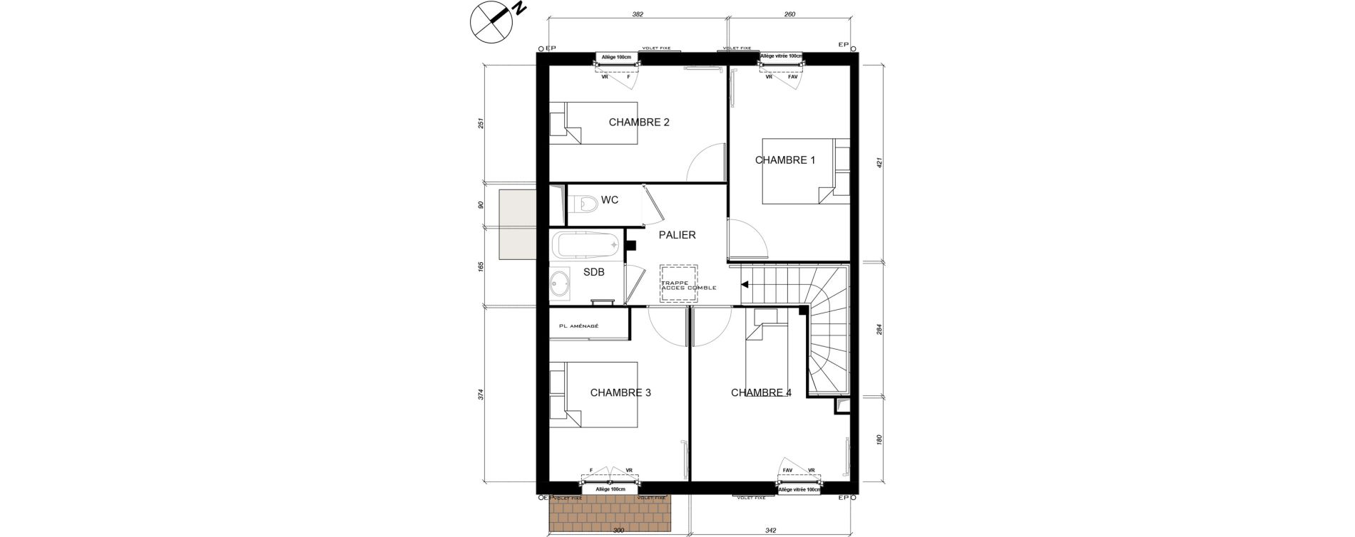 Maison T5 de 91,31 m2 &agrave; Andilly Centre