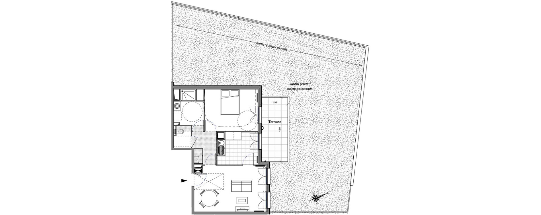 Appartement T2 de 50,09 m2 &agrave; Andilly Centre
