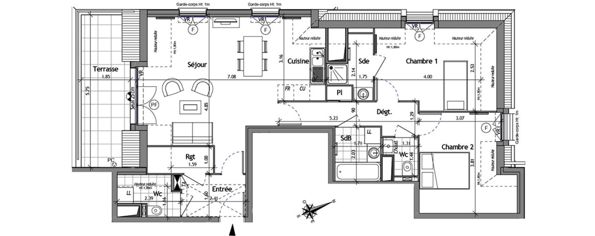 Appartement T3 de 69,18 m2 &agrave; Andilly Centre