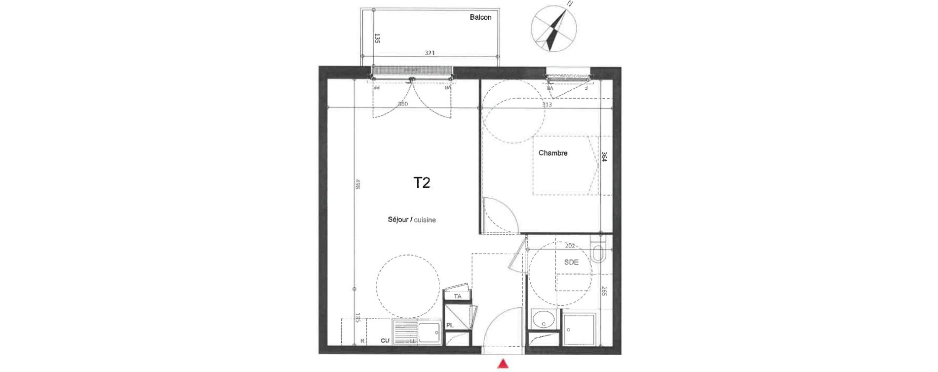 Appartement T2 de 41,59 m2 &agrave; Argenteuil Centre