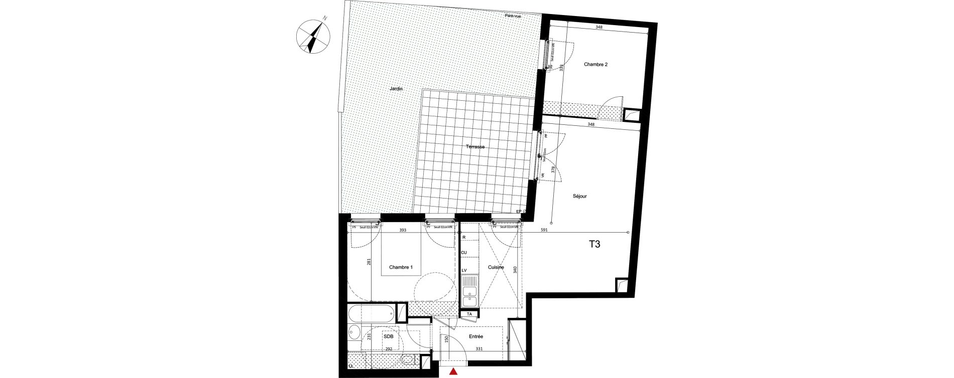 Appartement T3 de 63,25 m2 &agrave; Argenteuil Centre
