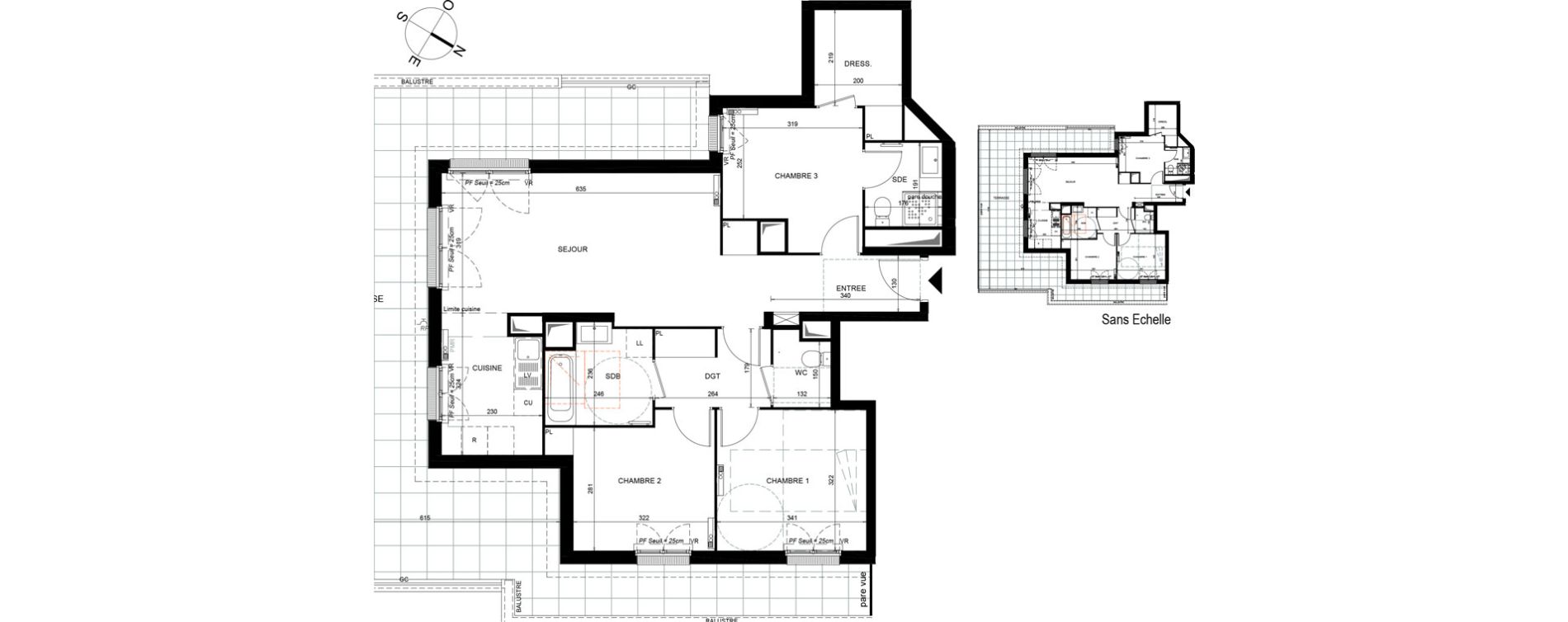 Appartement T4 de 85,70 m2 &agrave; Argenteuil Centre