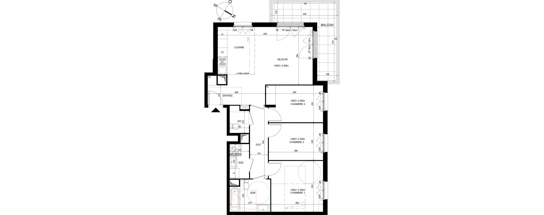 Appartement T4 de 77,90 m2 &agrave; Argenteuil Centre