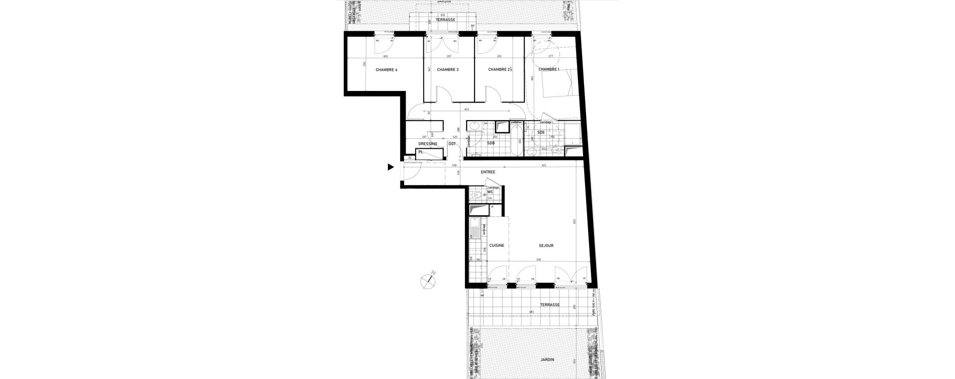 Appartement T5 de 110,80 m2 &agrave; Argenteuil Centre