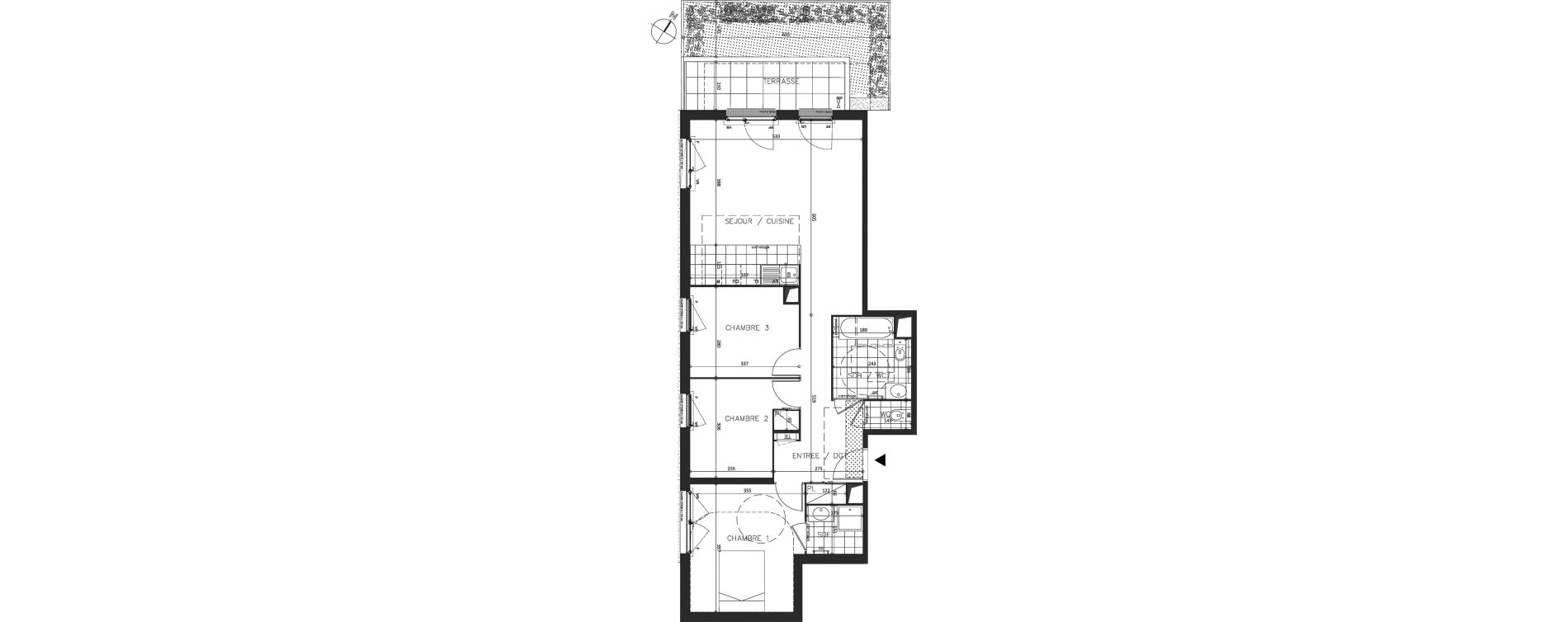 Appartement T4 de 79,80 m2 &agrave; Argenteuil Centre