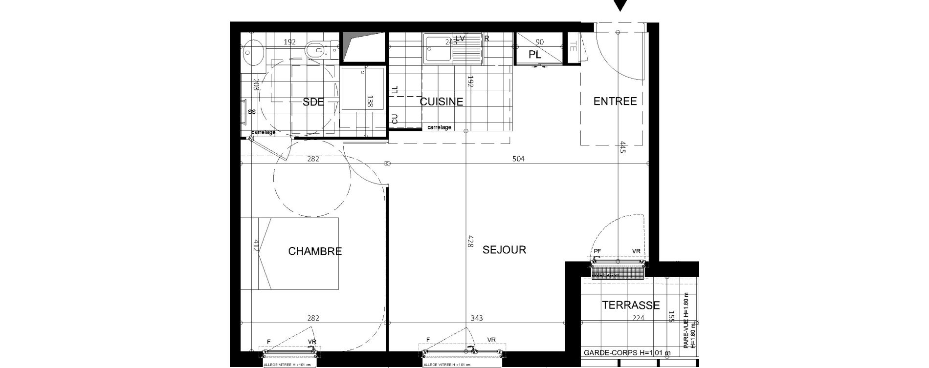 Appartement T2 de 44,90 m2 &agrave; Argenteuil Centre