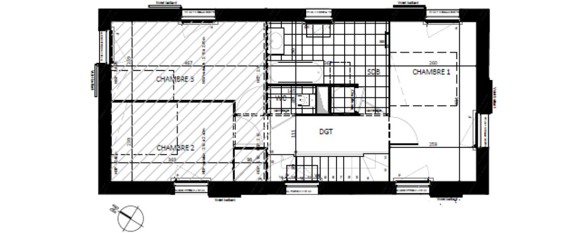 Maison T4 de 82,30 m2 &agrave; Argenteuil Centre