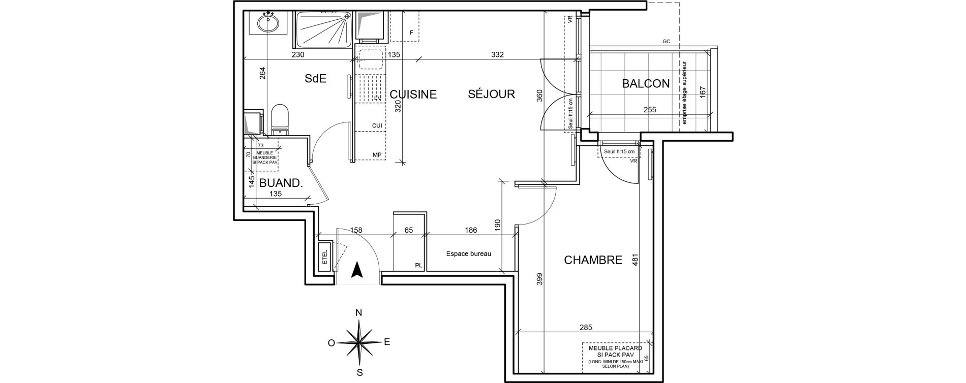 Appartement T2 de 45,20 m2 &agrave; Arnouville Gare