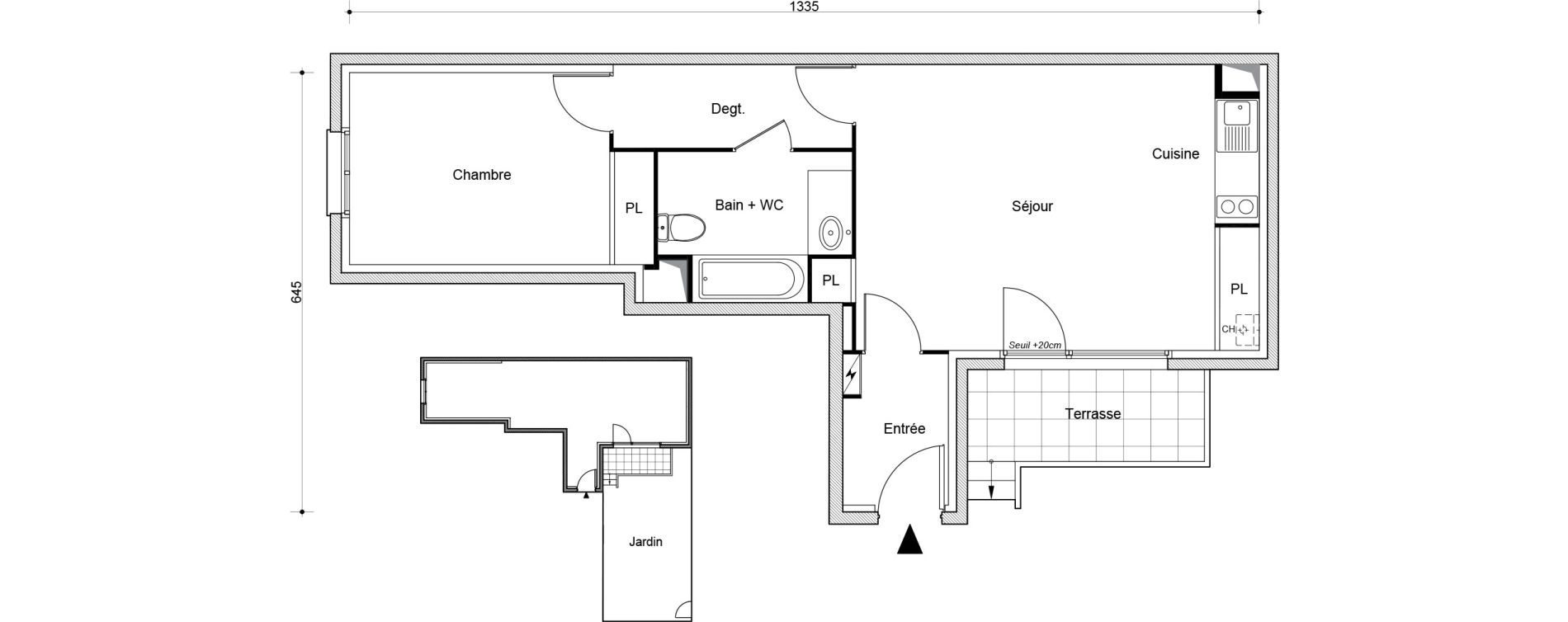 Appartement T2 de 49,95 m2 &agrave; Beaumont-Sur-Oise Centre
