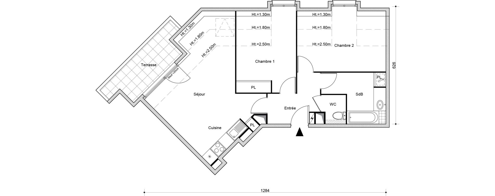 Appartement T3 de 63,36 m2 &agrave; Beaumont-Sur-Oise Centre