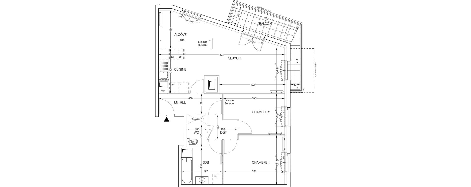 Appartement T3 de 69,54 m2 &agrave; Beaumont-Sur-Oise Centre