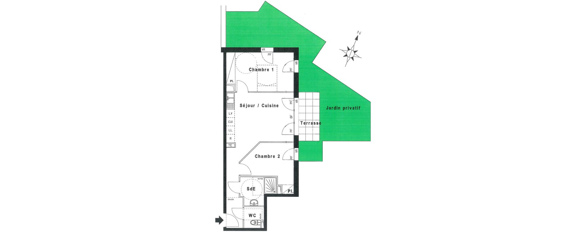 Appartement T3 de 53,59 m2 &agrave; Beaumont-Sur-Oise Centre