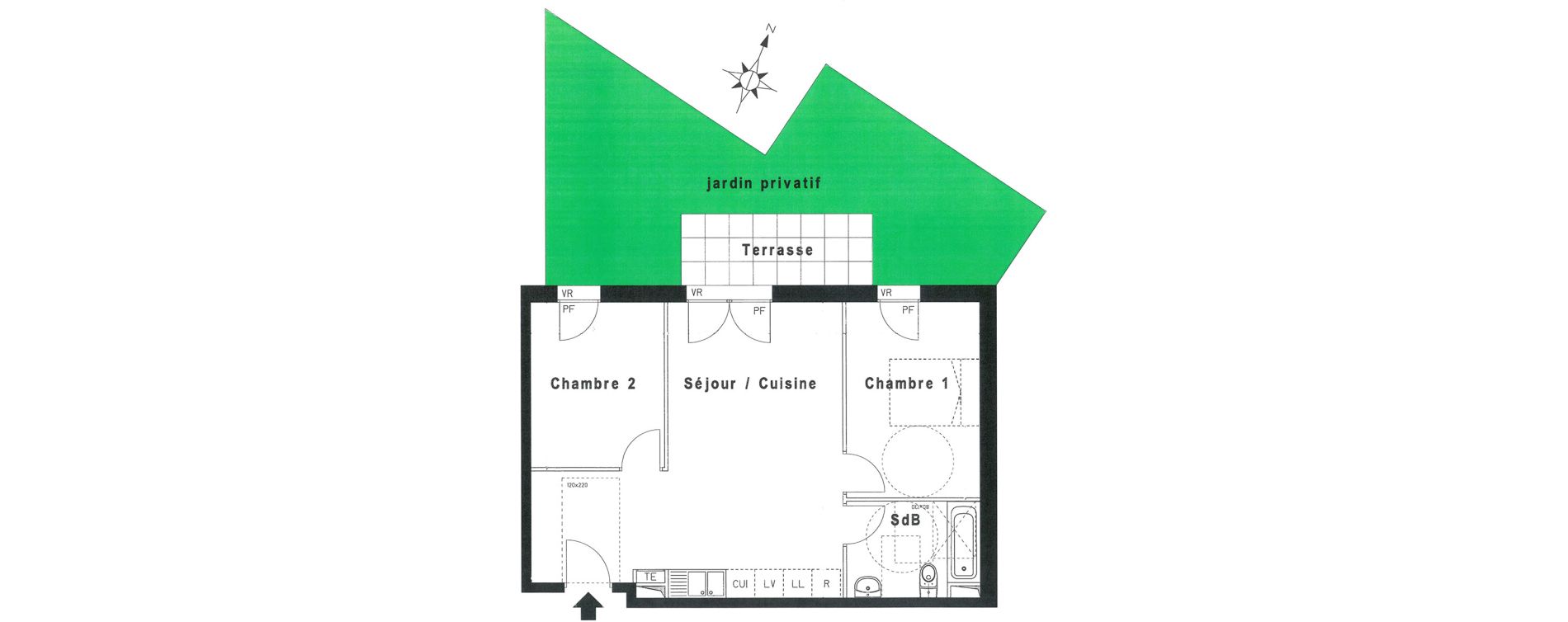 Appartement T3 de 56,18 m2 &agrave; Beaumont-Sur-Oise Centre
