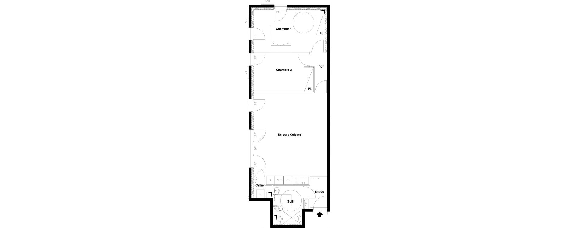 Appartement T3 de 71,24 m2 &agrave; Beaumont-Sur-Oise Centre