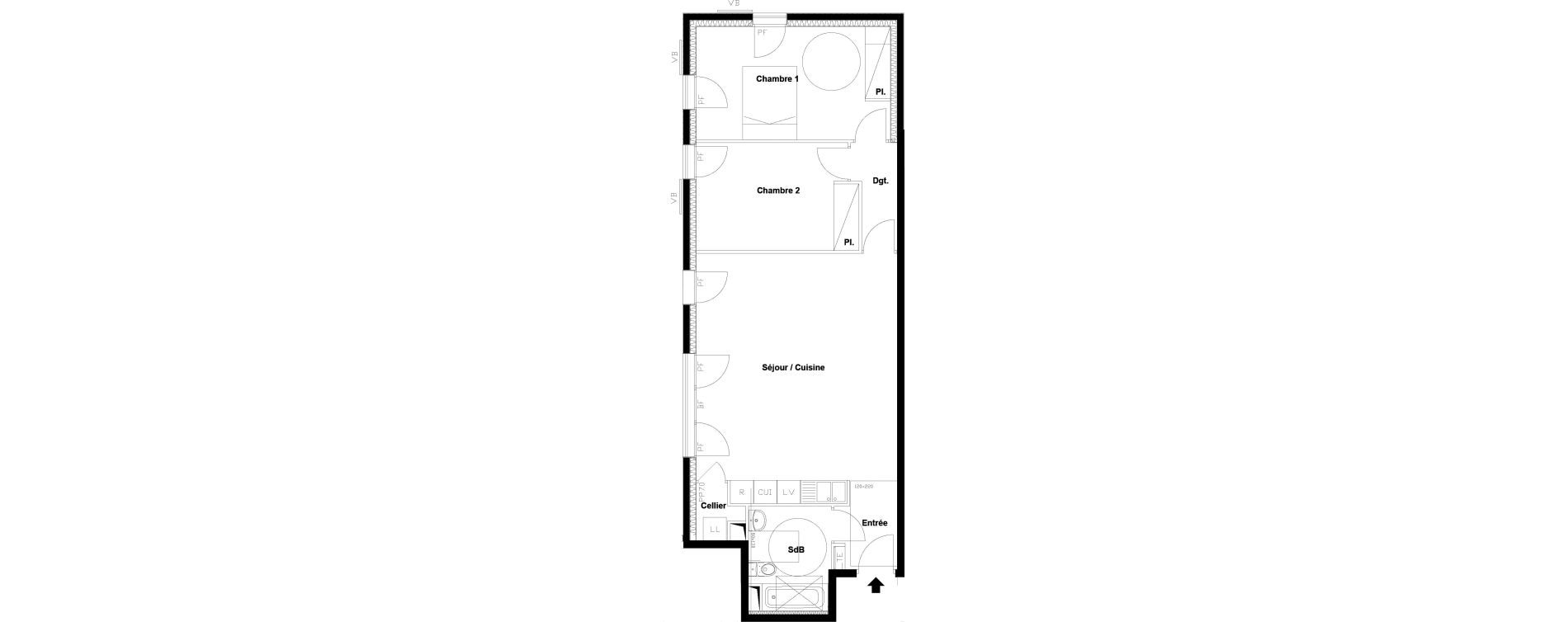 Appartement T3 de 71,53 m2 &agrave; Beaumont-Sur-Oise Centre