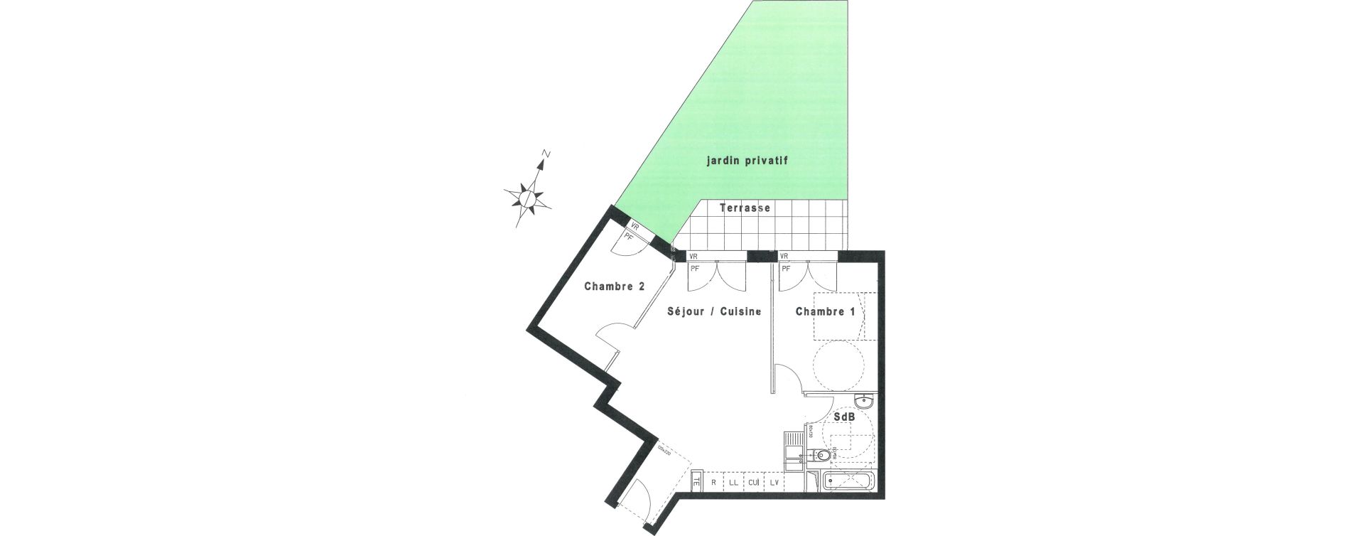 Appartement T3 de 57,74 m2 &agrave; Beaumont-Sur-Oise Centre