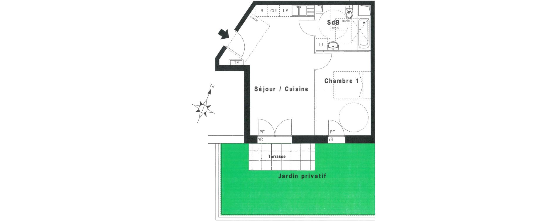 Appartement T2 de 42,42 m2 &agrave; Beaumont-Sur-Oise Centre