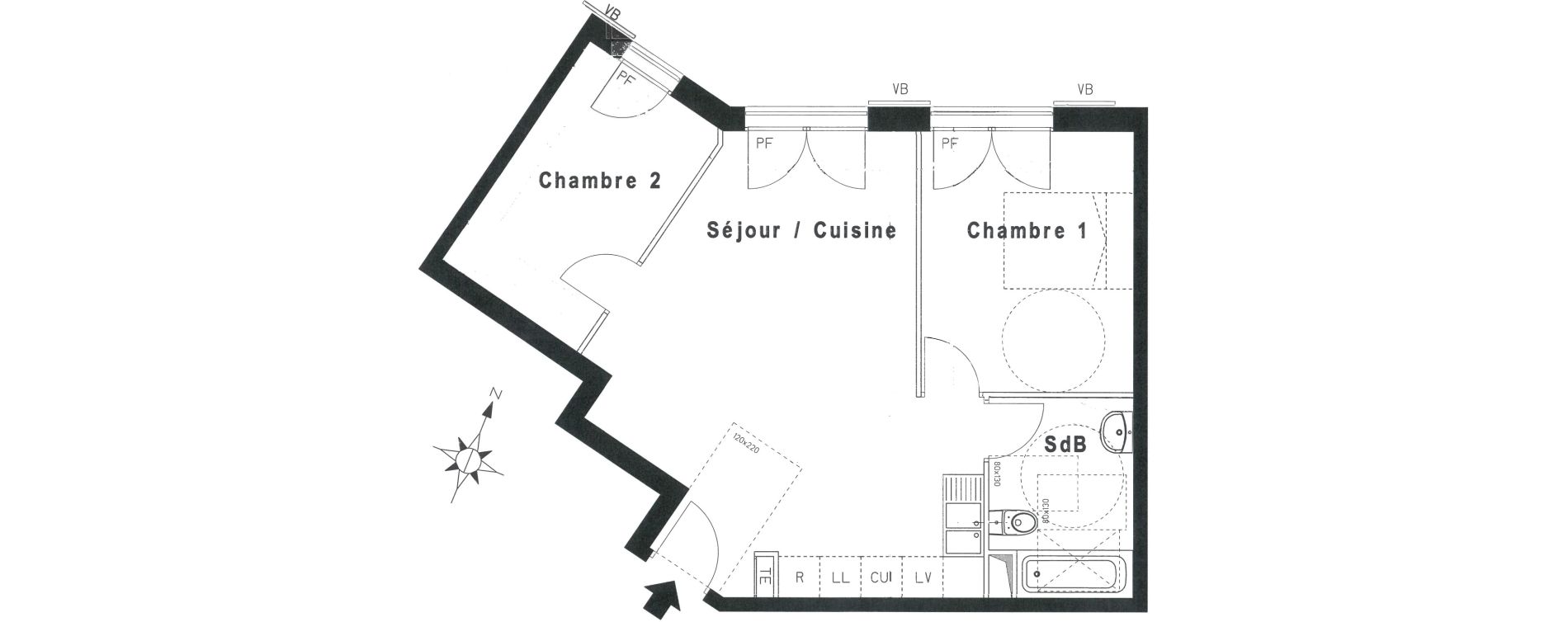 Appartement T3 de 56,16 m2 &agrave; Beaumont-Sur-Oise Centre