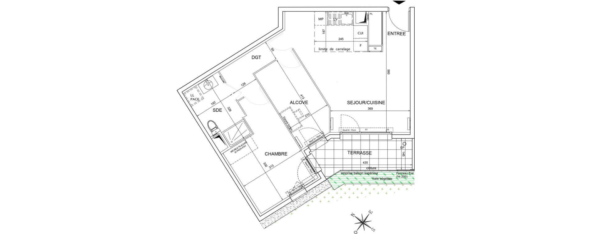 Appartement T2 de 56,42 m2 &agrave; Bezons Agriculture