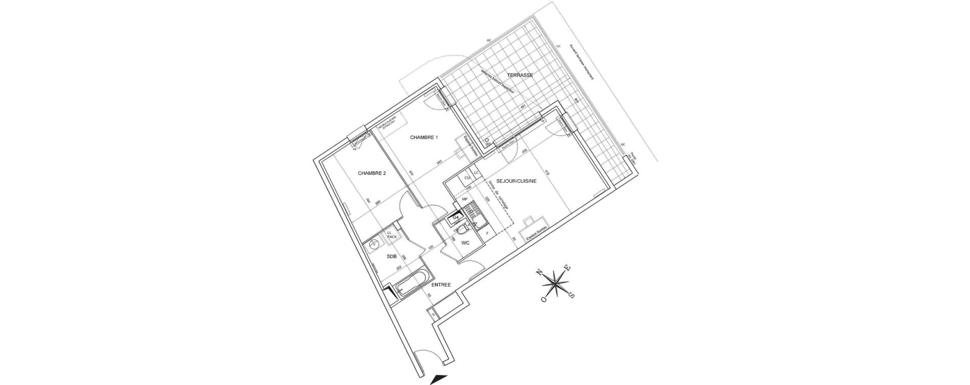 Appartement T3 de 69,27 m2 &agrave; Bezons Agriculture