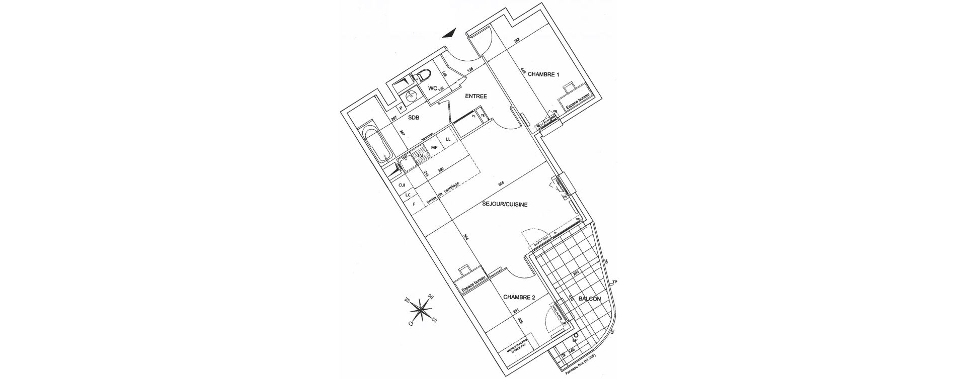 Appartement T3 de 65,32 m2 &agrave; Bezons Agriculture