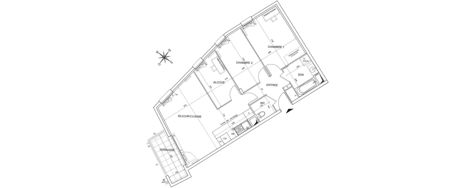 Appartement T3 de 68,90 m2 &agrave; Bezons Agriculture