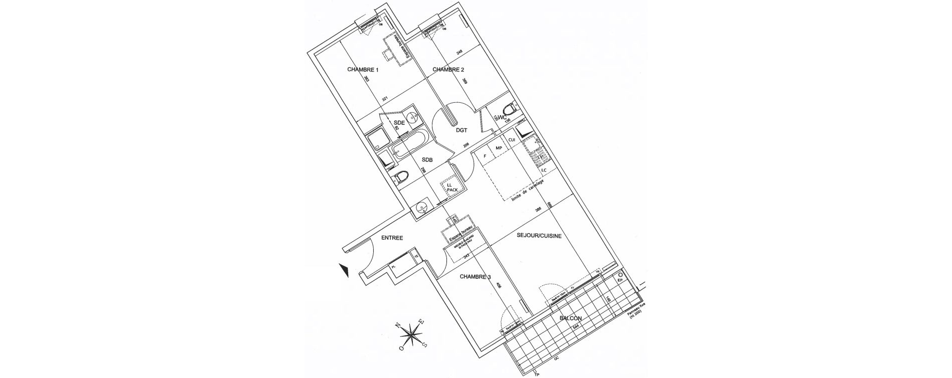 Appartement T4 de 76,38 m2 &agrave; Bezons Agriculture
