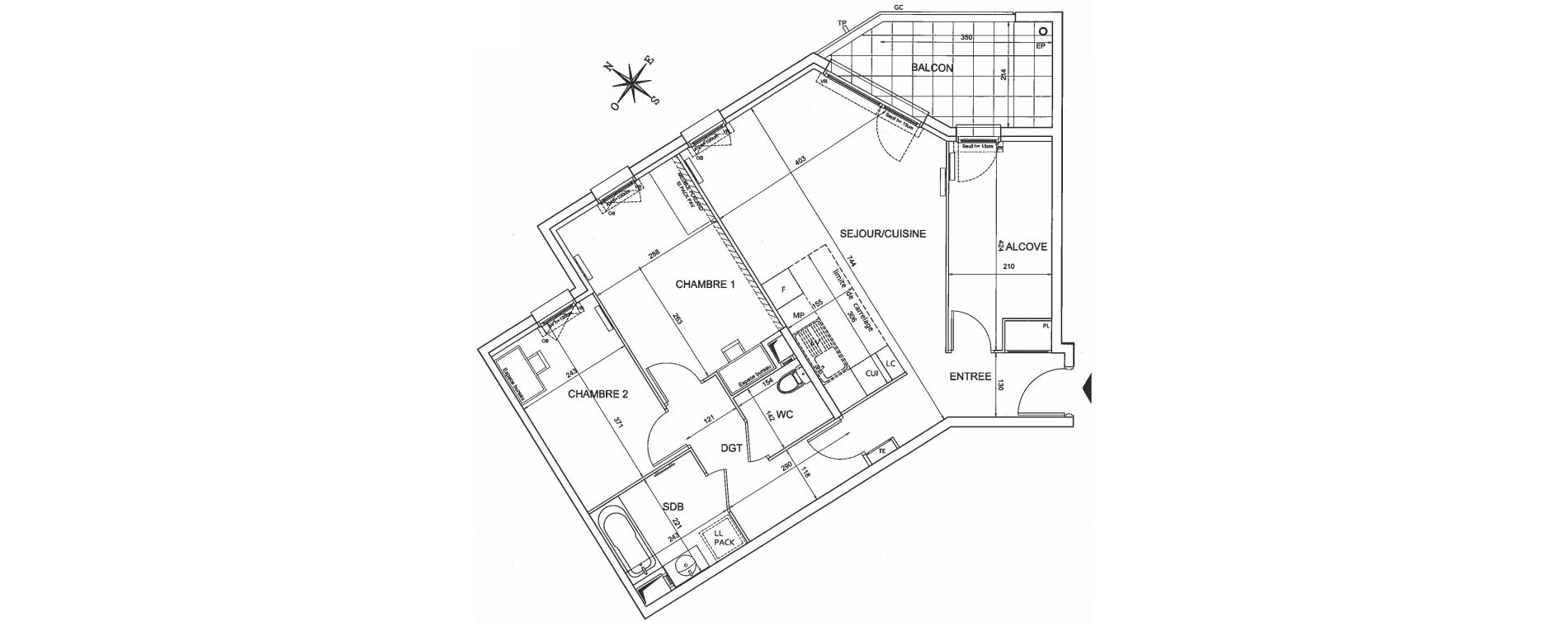 Appartement T3 de 72,60 m2 &agrave; Bezons Agriculture