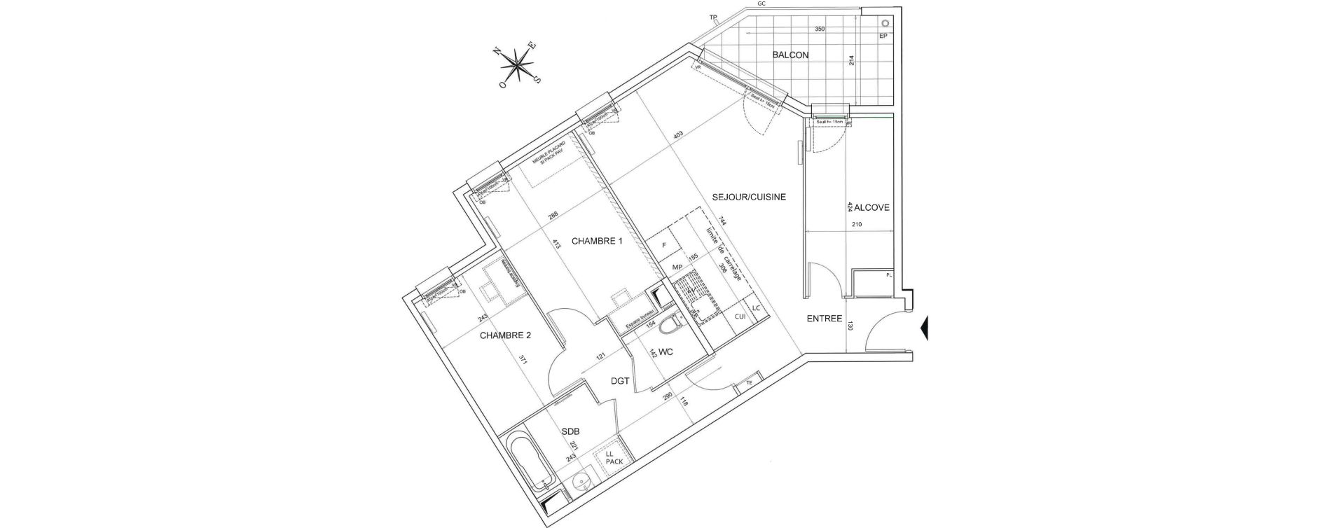 Appartement T3 de 72,60 m2 &agrave; Bezons Agriculture